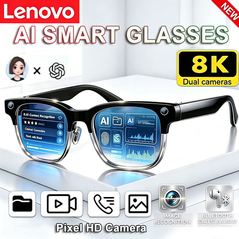 Smart Glasses Lens - Lenovo 8K HD AI Smart Bril