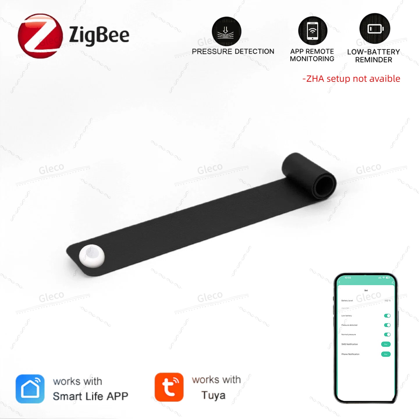 Smart Insole Pressure - Zigbee druksensor detector zwaartekrachtdetectie batterij aangedreven
