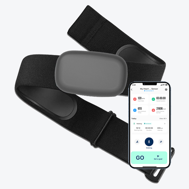 Breath Rate Monitor - Fitcent5.3 Khz Borst Hartslagmeter Band, Bluetooth,
