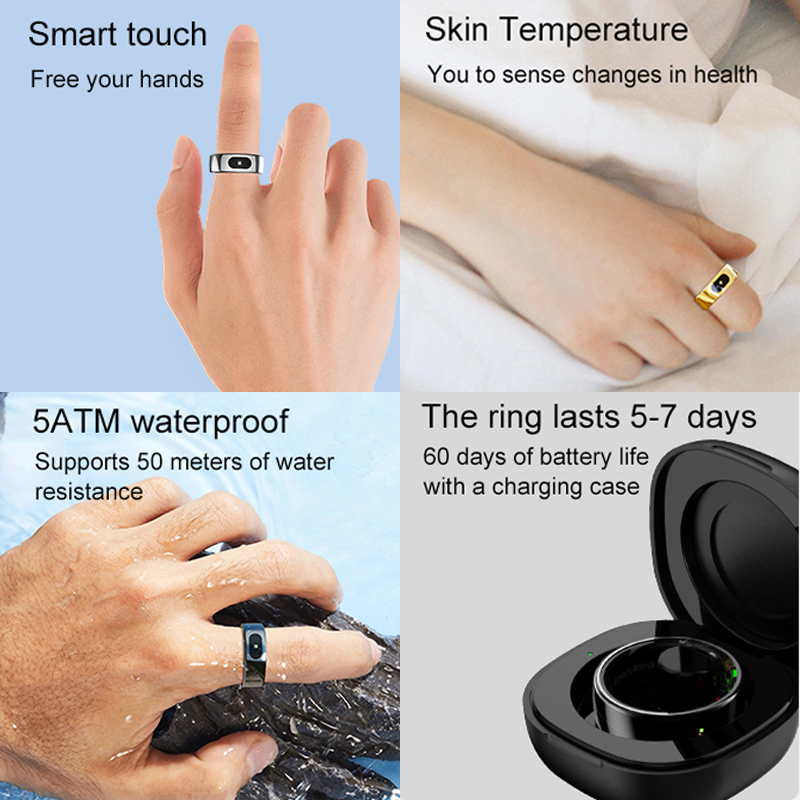 R08 Smart Ring voor mannen en  - Temperature Ring Skin recensie en prijs