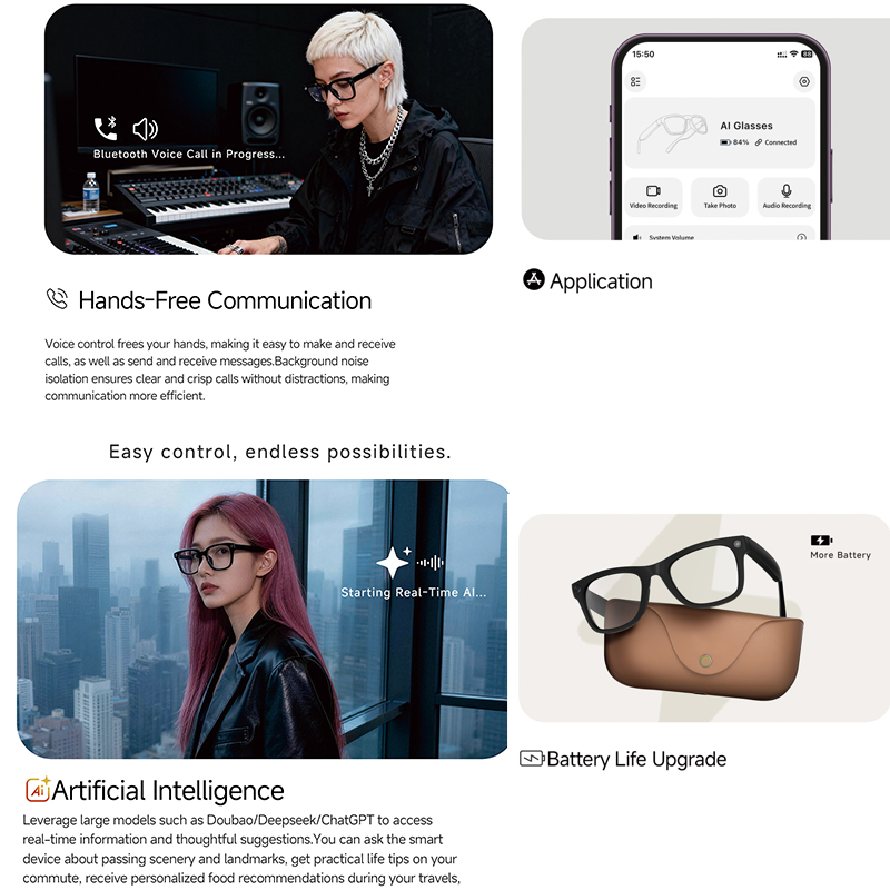 2026 AI slimme bril HD 800W an - Smart Glasses Lens recensie en prijs