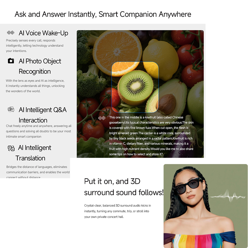 2026 AI slimme bril HD 800W an - Smart Glasses Lens recensie en prijs