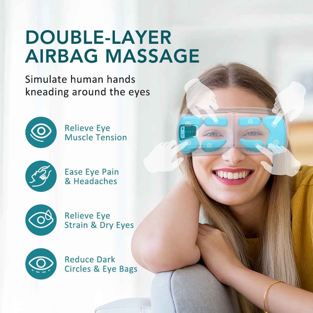 Opvouwbare oogluchtdruk Massag - Light Therapy Glasses recensie en prijs