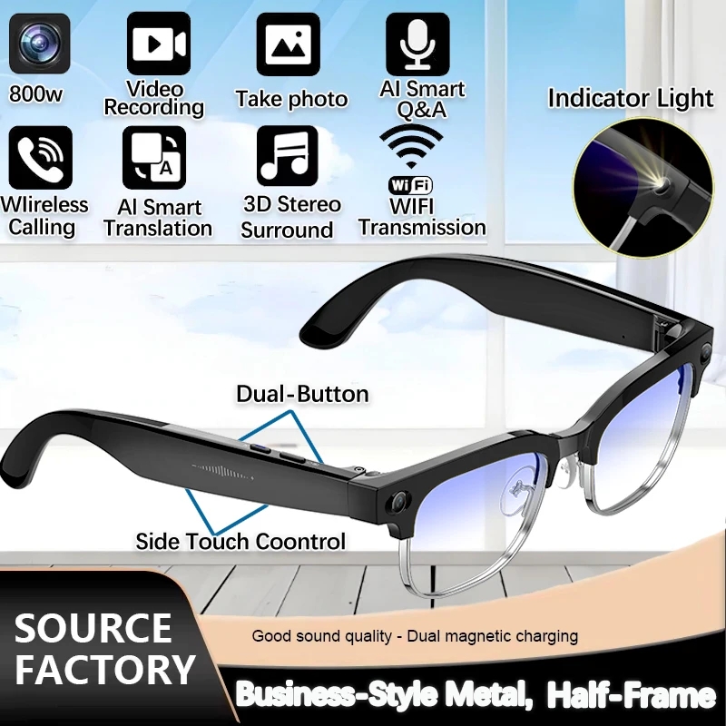 2026 Nieuwe 8MP Ultra-Wide HD  - Smart Glasses Lens recensie en prijs