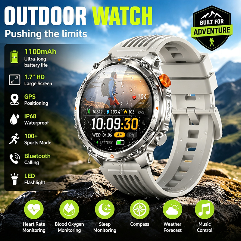 Draadloos bellen Smartwatch IP - Breath Rate Monitor recensie en prijs
