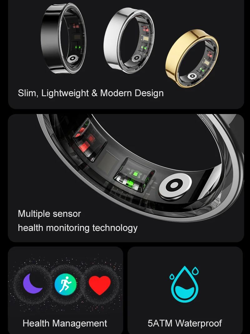 2026 Smart Ring R09 5ATM Water - Temperature Ring Skin recensie en prijs